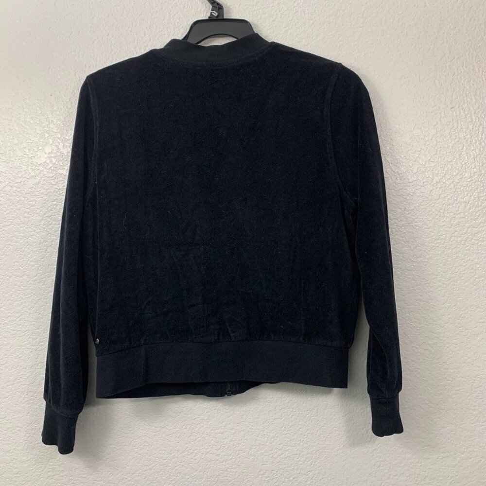 Zella Zip Up Backflip Velour Bomber Jacket - Picture 7 of 12